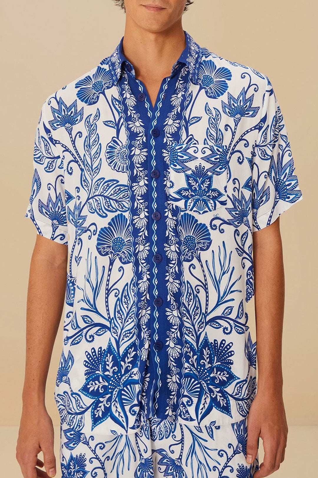 Chemise unisexe Shell Garden - Blanc