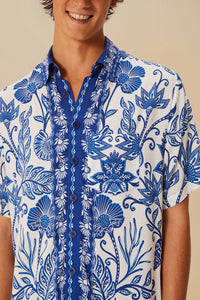Chemise unisexe Shell Garden - Blanc