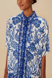 Chemise unisexe Shell Garden - Blanc