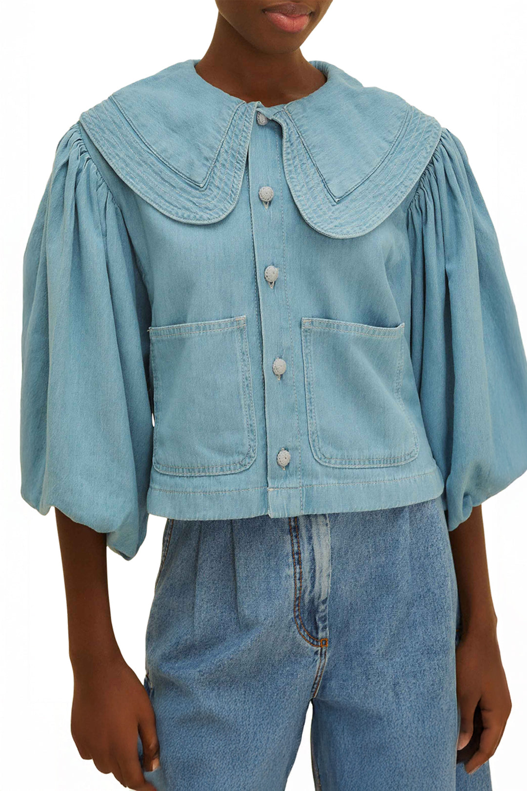 Chemise en denim - Bleu