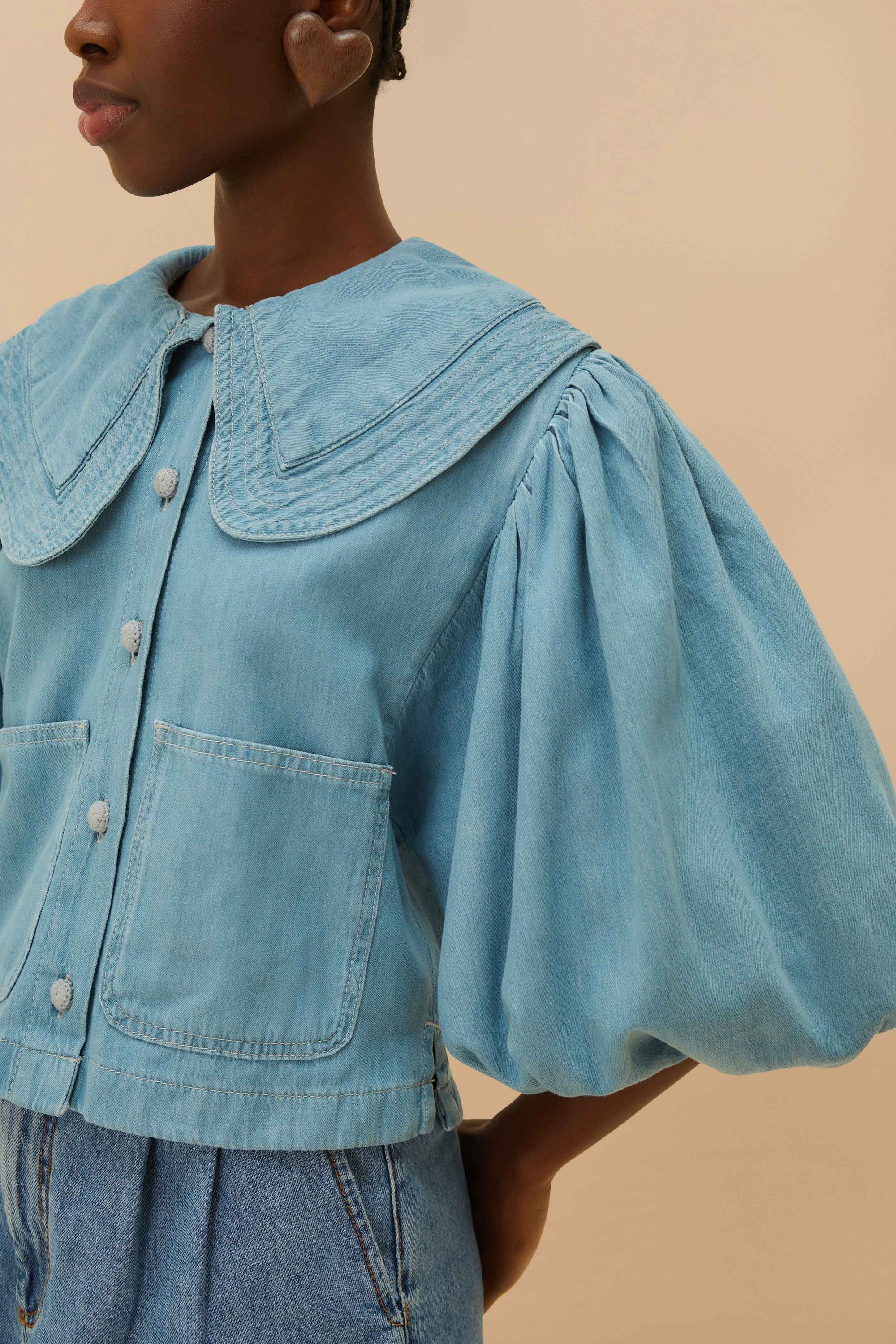 Chemise en denim - Bleu