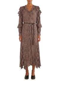 Robe midi Baby imprimée - Rose
