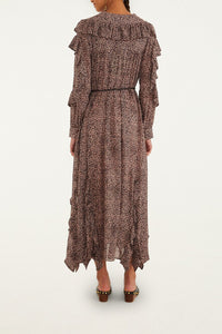 Robe midi Baby imprimée - Rose