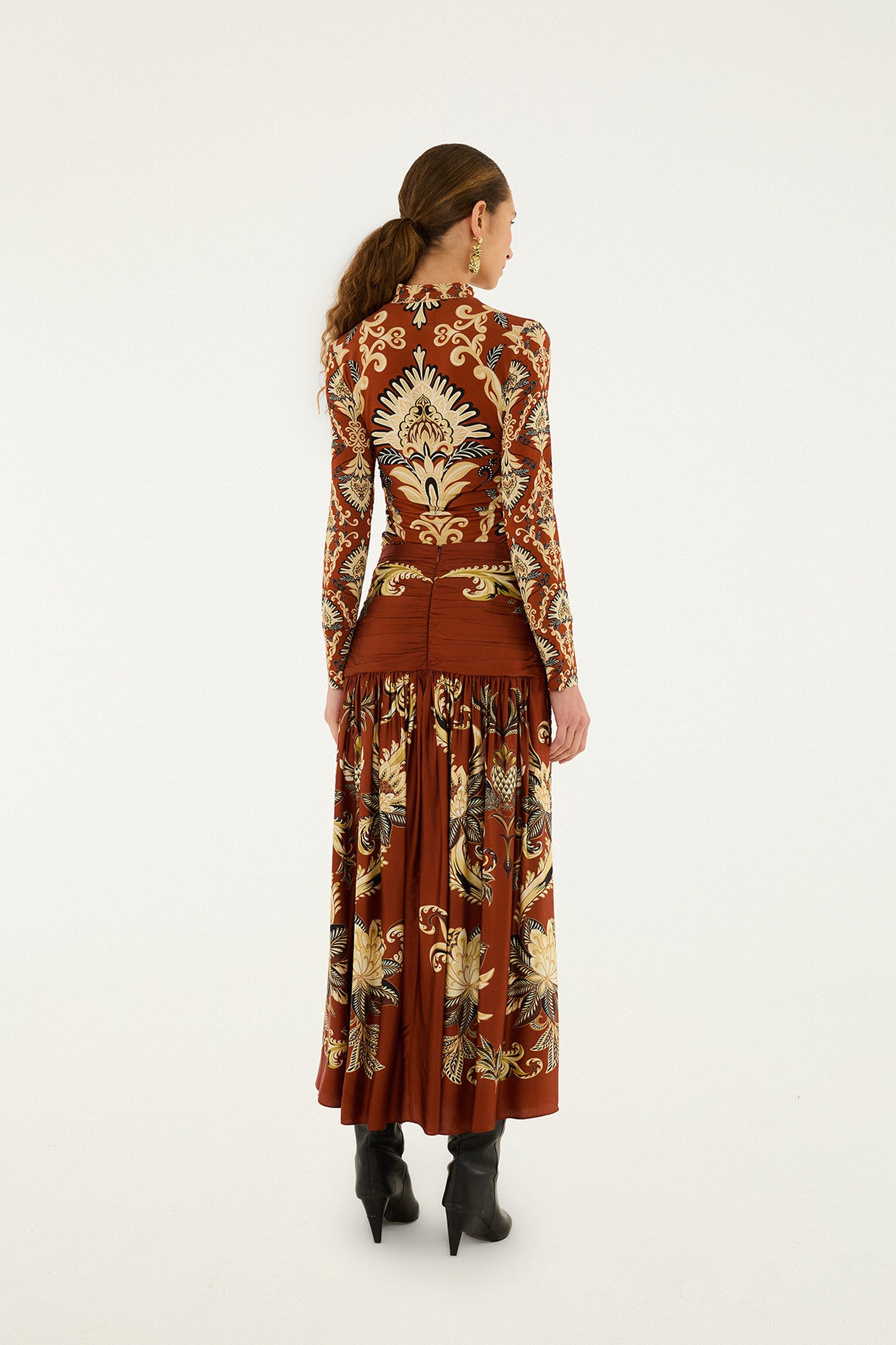 NEW_Floral Orange Jupe - Floral Orange