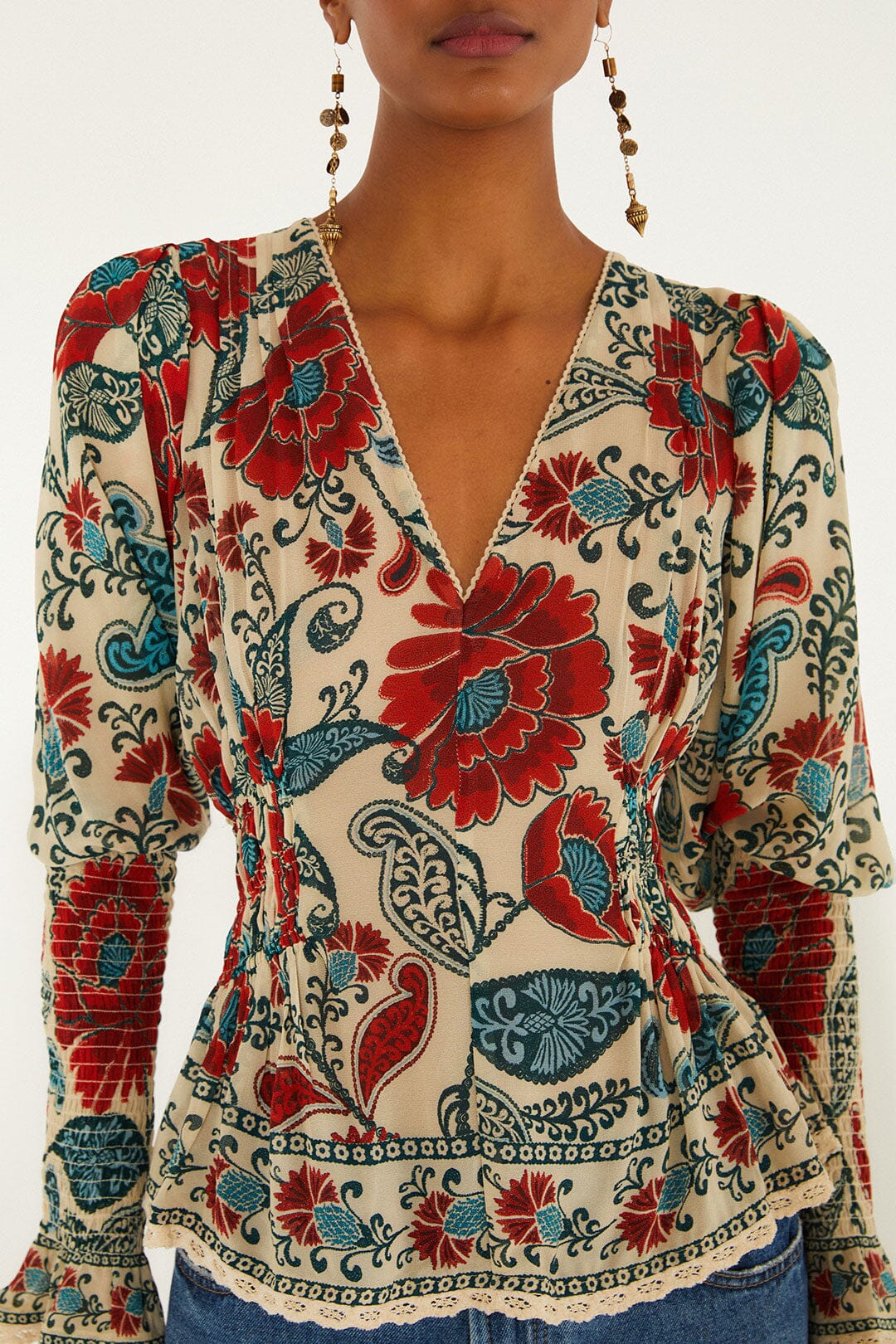 Francesca Sand Blouse - Francesca Sand