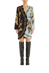 Robe courte Snake Garden - Vert