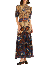 Robe midi Marvelous Garden - Beige