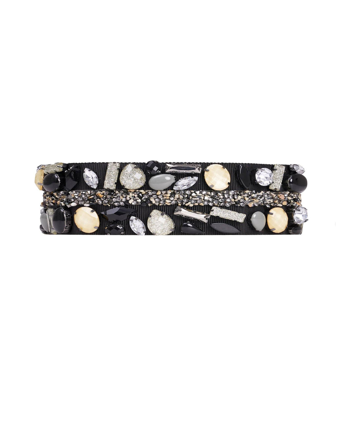 Ceinture Alais avec bijoux - Black