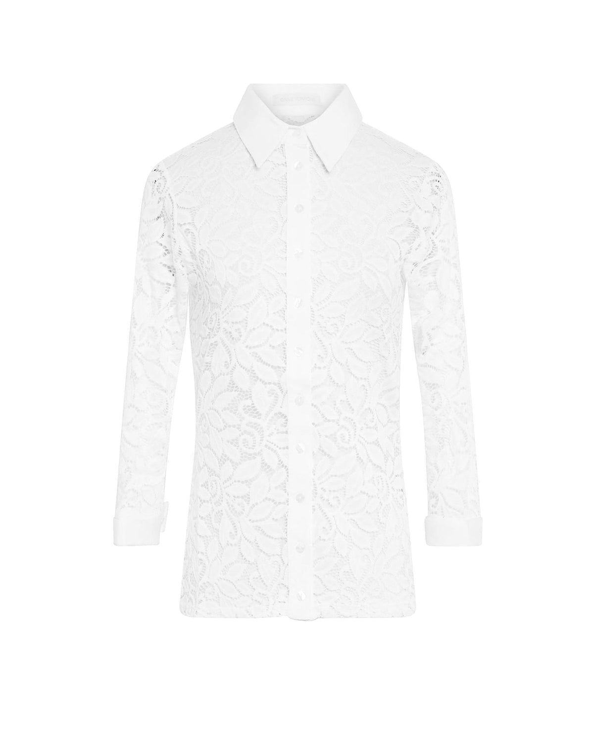 Chemise Meryl en dentelle - White