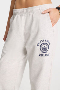 Pantalon de survêtement coupe droite imprimé - Heather Gray