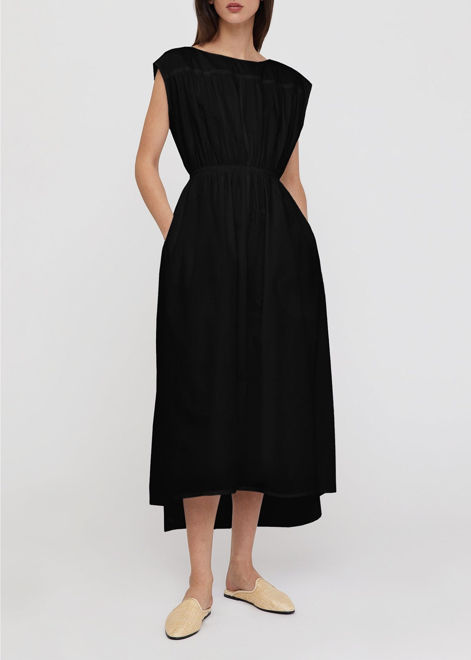 Robe midi sans manches - Black