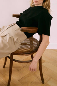 Le Alouettes Crepe Noir Upcycle