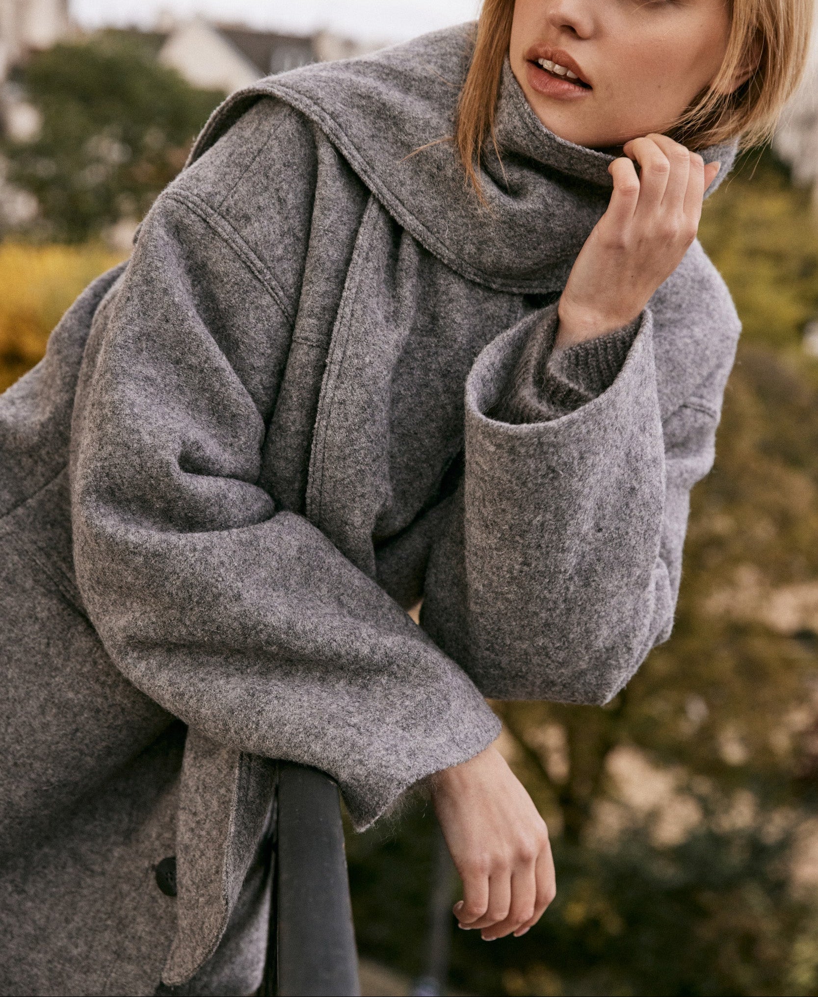 Manteau Le Diogo en laine - Gris