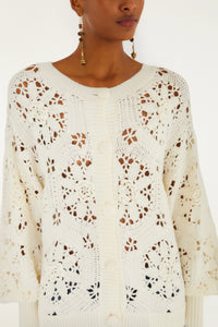 CHECK VUE_Off White Cardigan - Off White