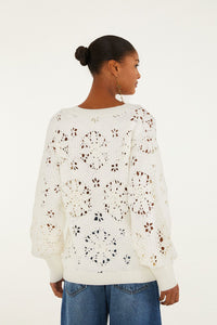 Off White Cardigan - Off White