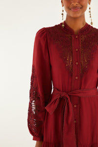 Burgundy Robe courte - Burgundy