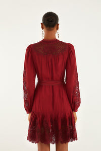 Burgundy Robe courte - Burgundy