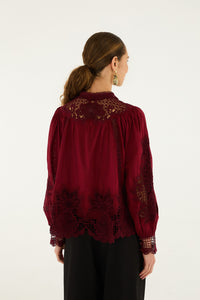 Burgundy Blouse - Burgundy