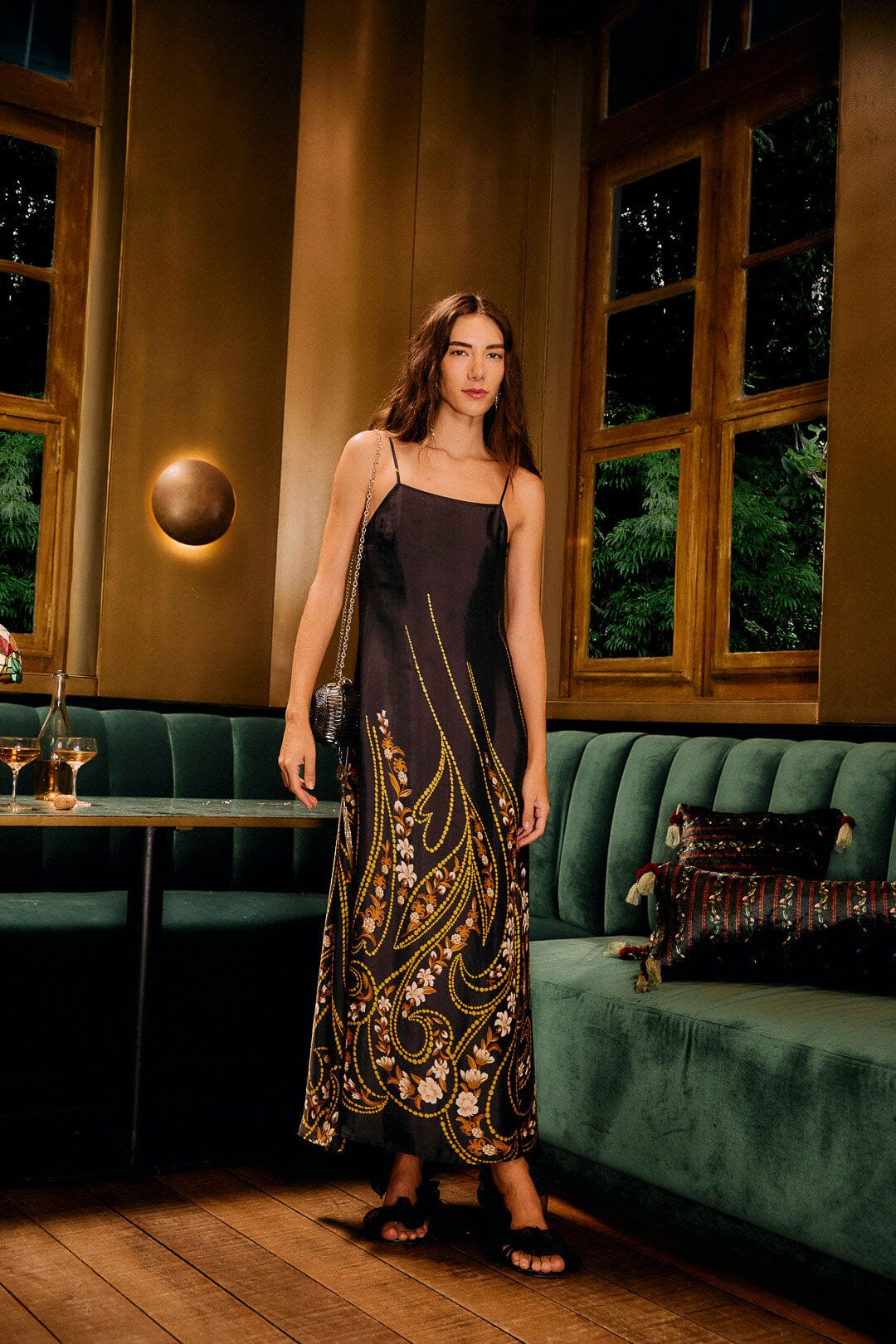 Garden Black Robe midi - Garden Black