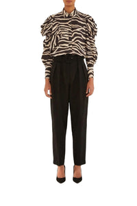 BADVIEW_NEW_Tropical Black Zebra Chemises & Blouses - Tropical Black Zebra