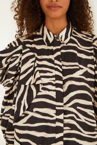 NEW_Tropical Black Zebra Chemises & Blouses - Tropical Black Zebra