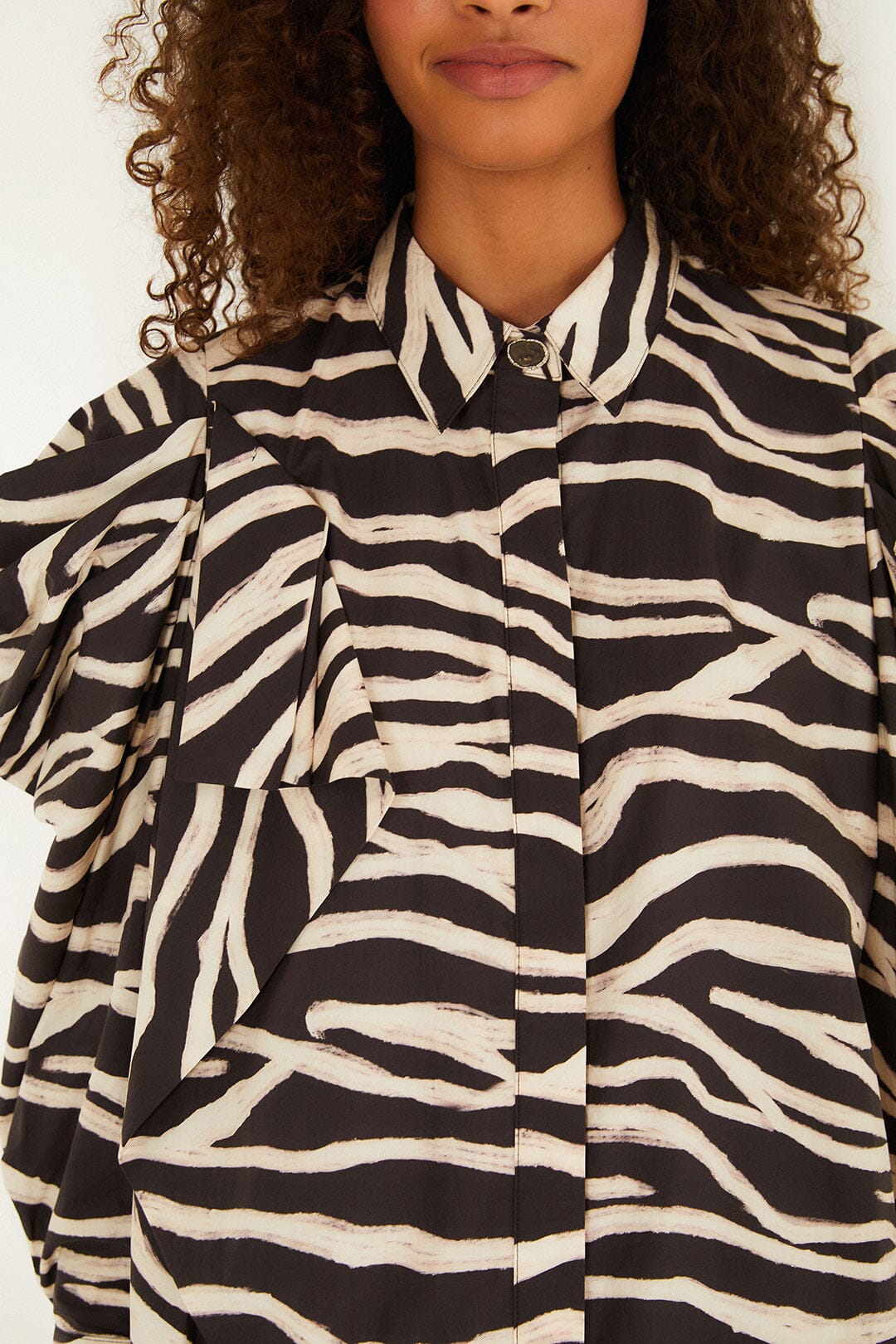 NEW_Tropical Black Zebra Chemises & Blouses - Tropical Black Zebra