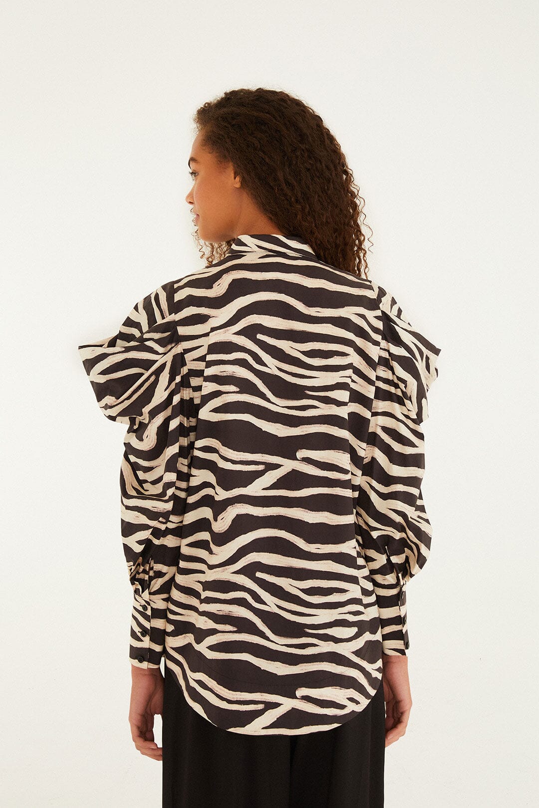 NEW_Tropical Black Zebra Chemises & Blouses - Tropical Black Zebra