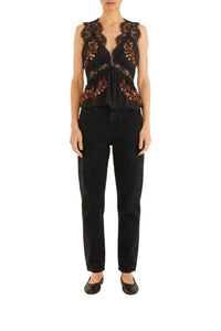 BADVIEW_NEW_Berry Garden Black Tops & T-Shirts - Berry Garden Black