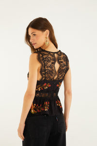 NEW_Berry Garden Black Tops & T-Shirts - Berry Garden Black
