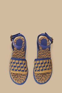 Espadrilles en crochet - Bleu