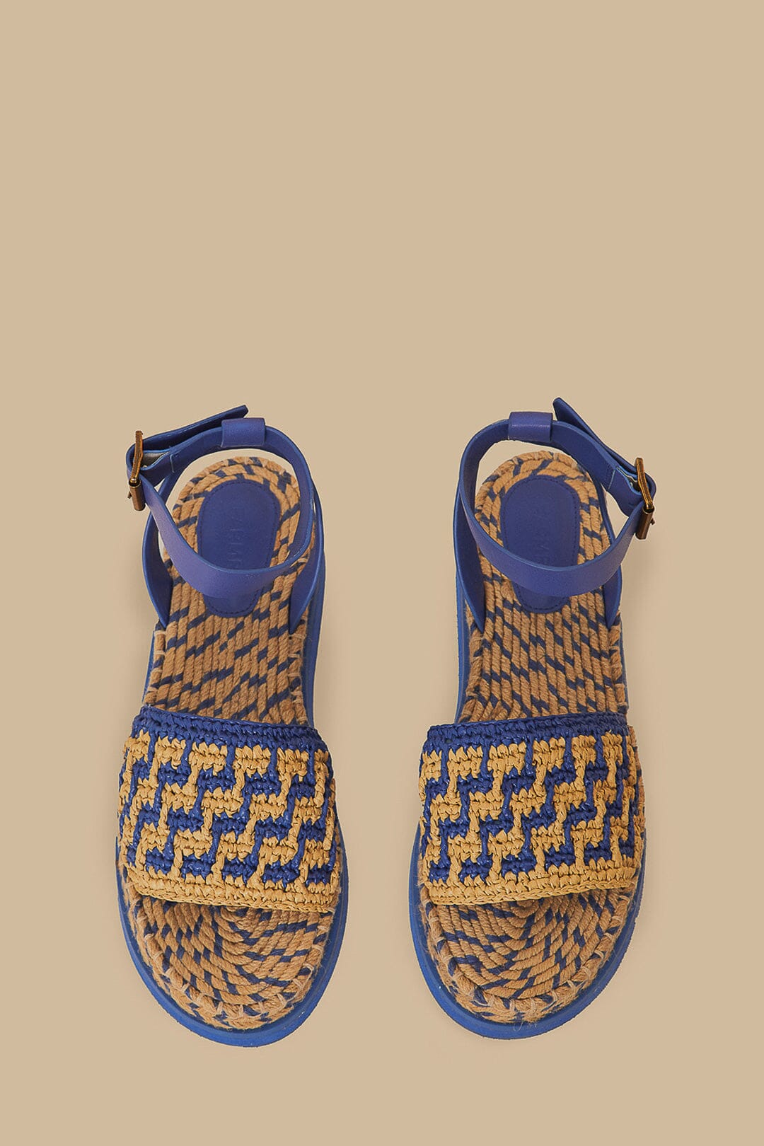 Espadrilles en crochet - Bleu