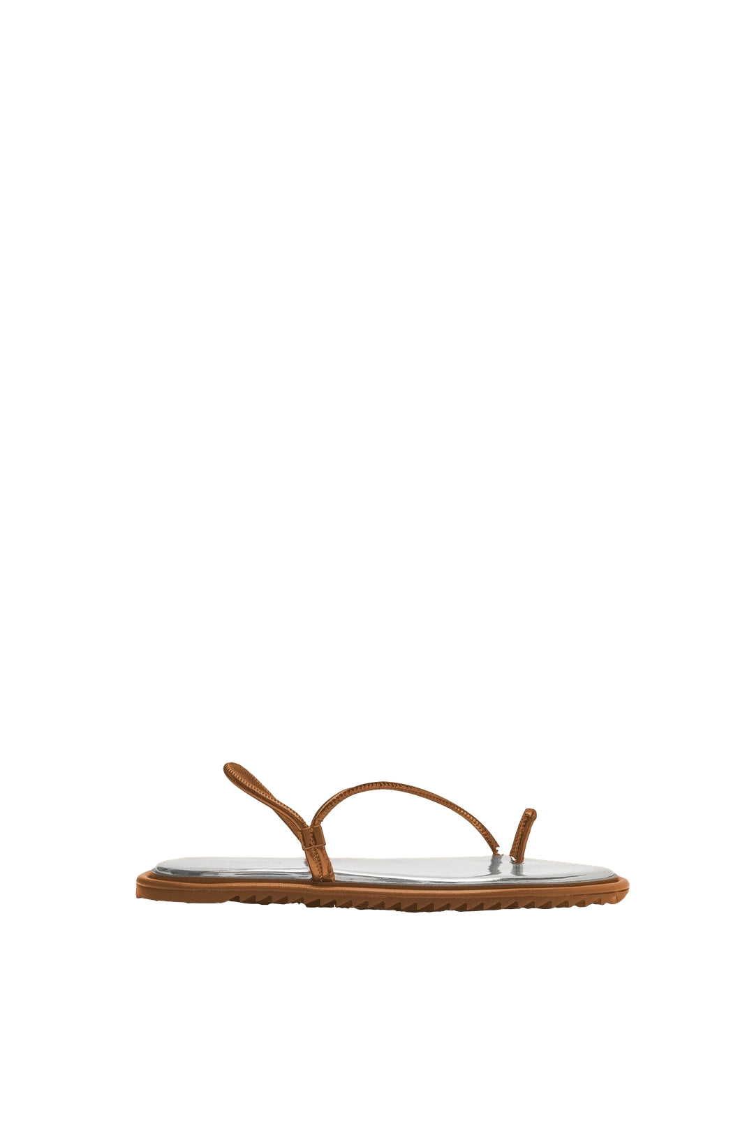 Camel leather drawstring sandals - Camel