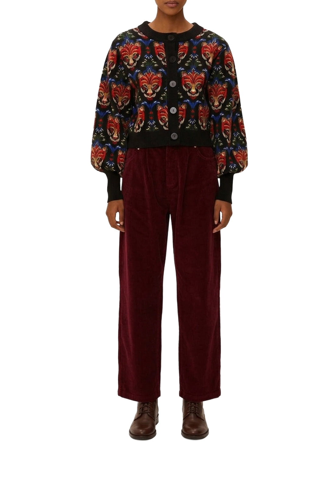 Boho Panther Black Cardigan - Boho Panther Black