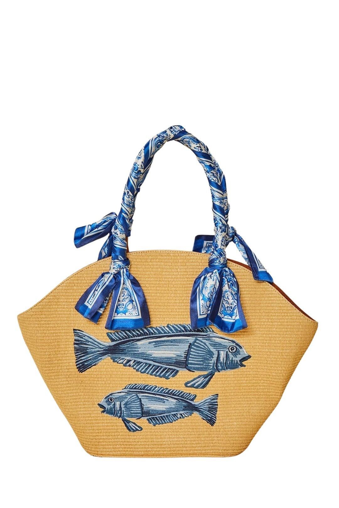 Sac Shell Garden Tiles - Bleu