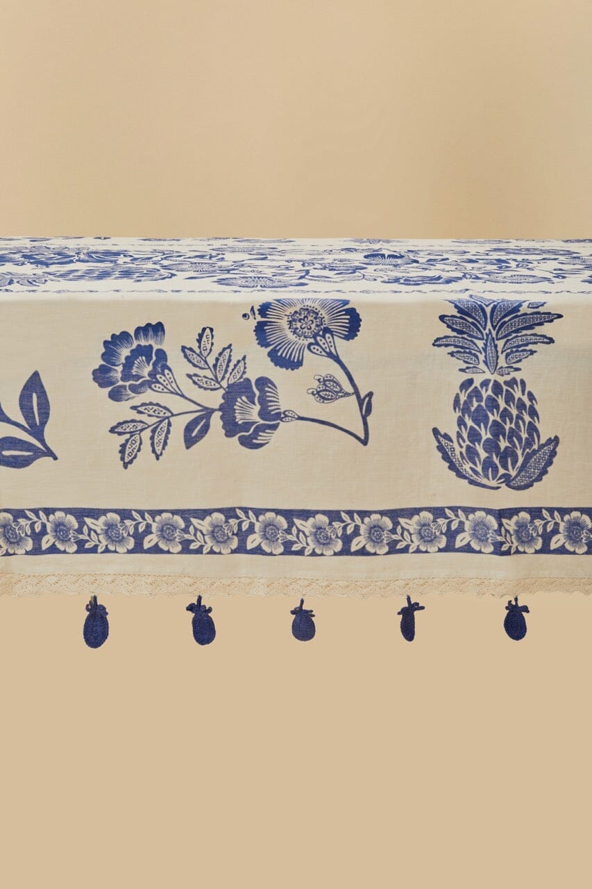 Sea Joy linen tablecloth - Blue