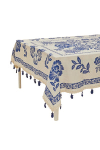 Sea Joy linen tablecloth - Blue