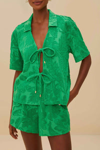Serviette River Nature en coton - Vert