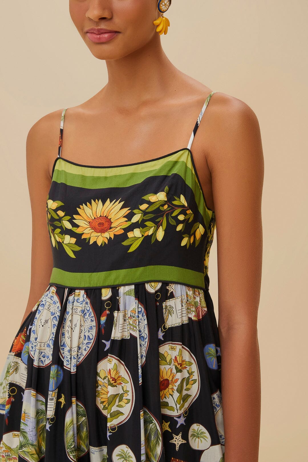 Robe longue Trip Souvenir - Noir