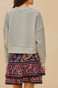 Sweatshirt imprimé - Gris