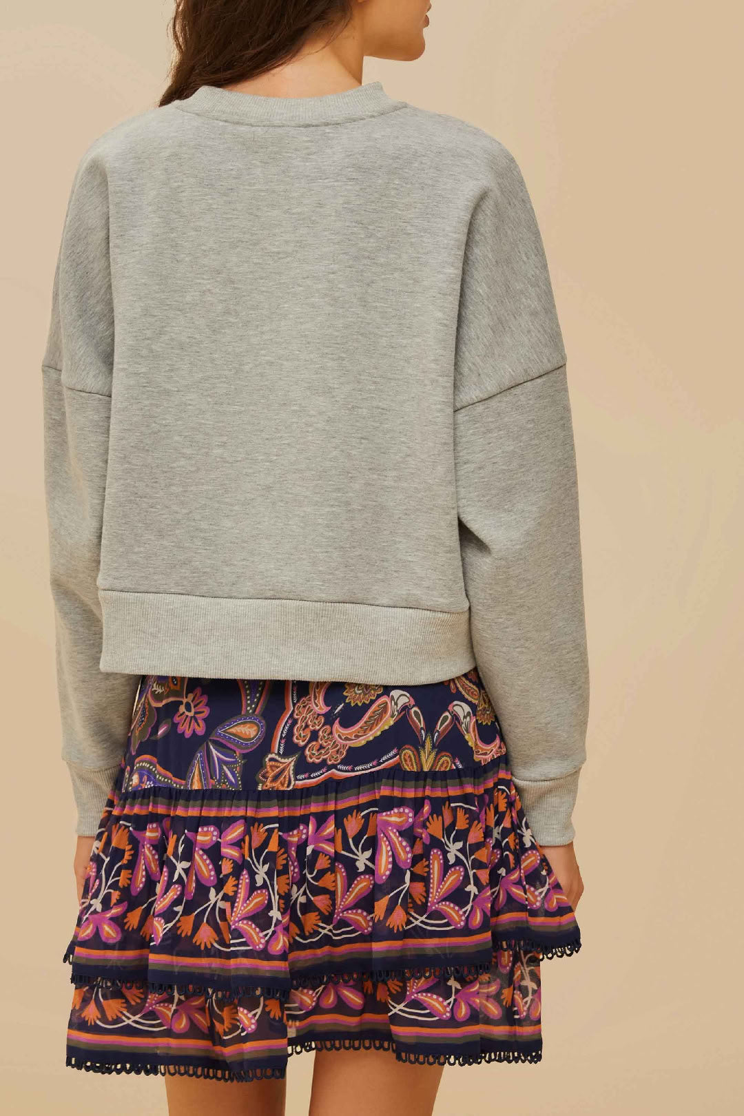 Sweatshirt imprimé - Gris