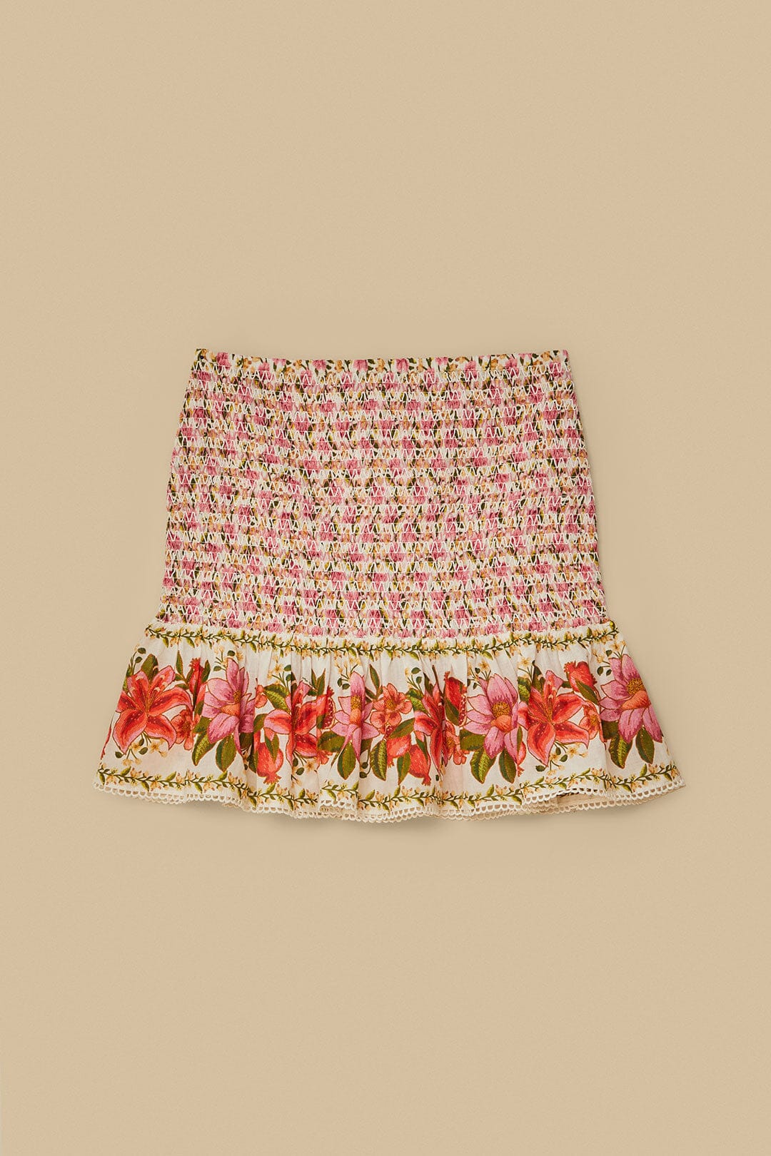 Jupe courte Summer Fruit - Rose