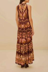 Robe longue Bella - Bordeaux