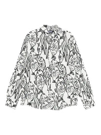 Chemise Simon imprimée - Fish Black & White