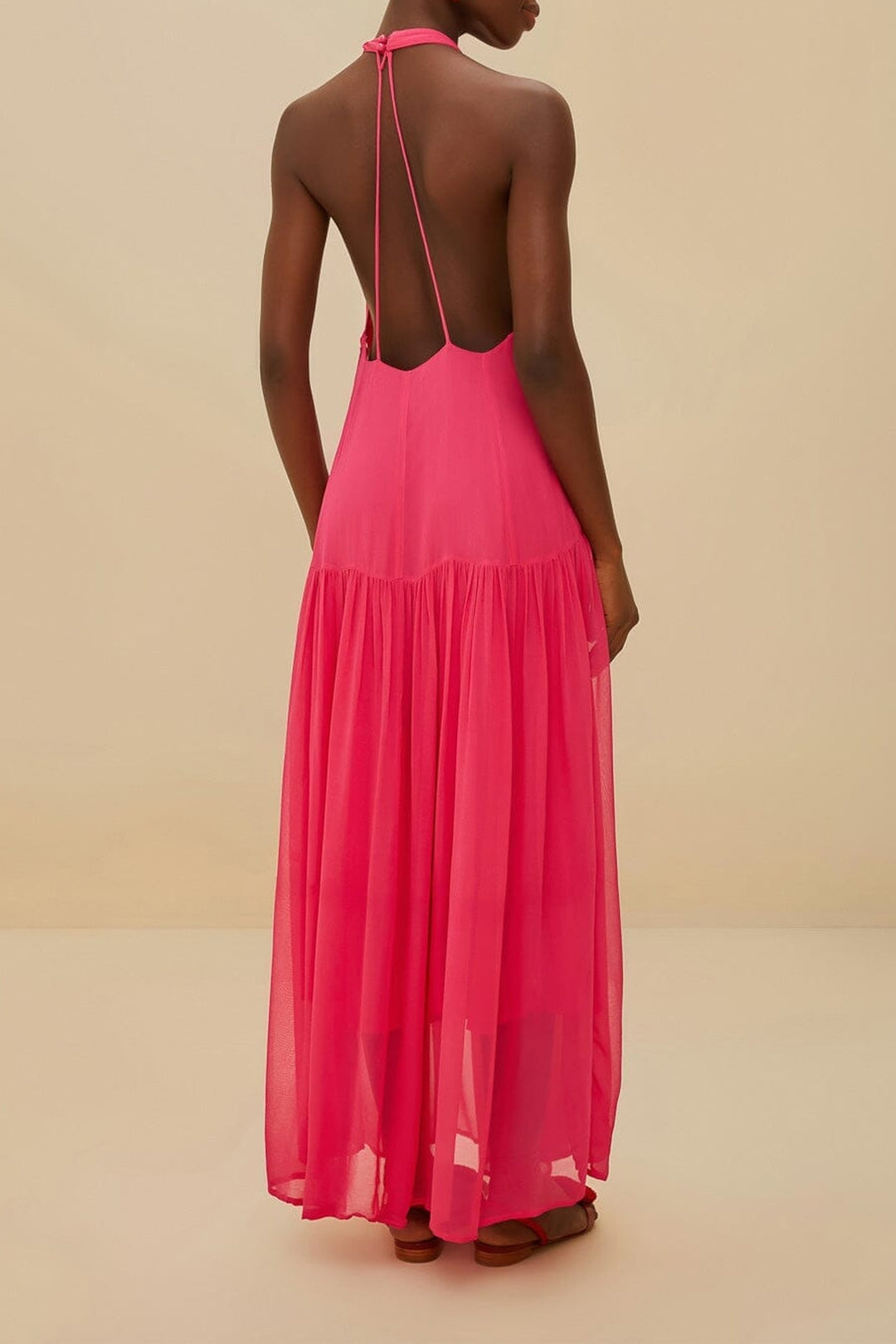 Robe longue Flower - Rose