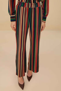Pantalon plissé Pipa Stripes - Noir