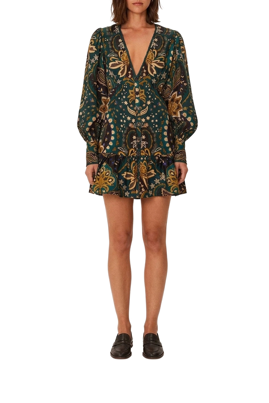 Jaipur short dress - Black