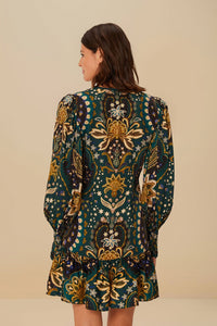 Jaipur short dress - Black