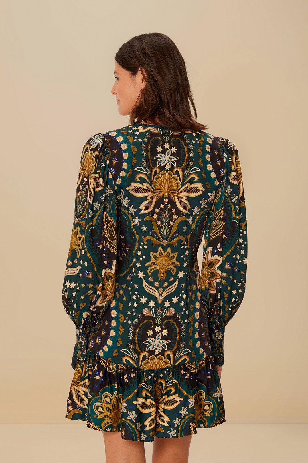 Jaipur short dress - Black
