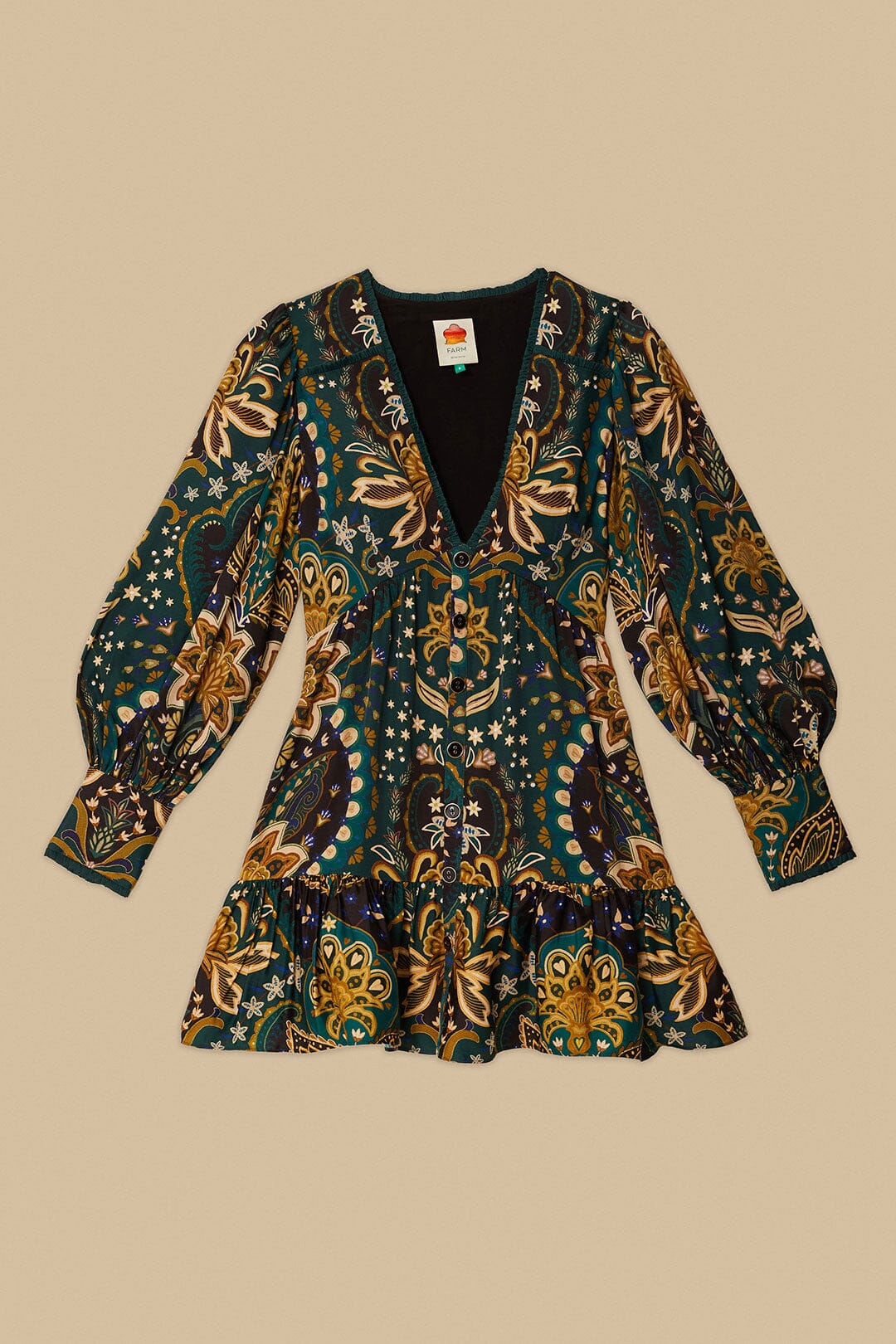 Jaipur short dress - Black