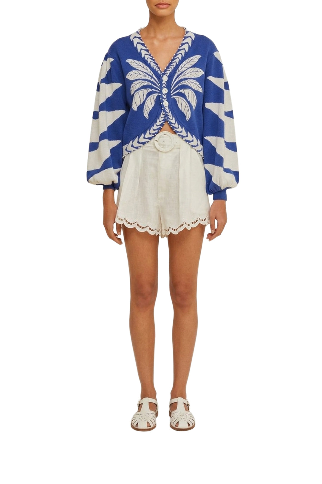 Cardigan Palms Graphic - Bleu